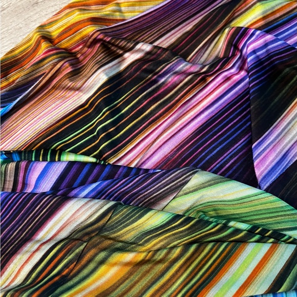 Sky Multicolor Braided Halter Style Maxi Dress - Picture 6 of 9